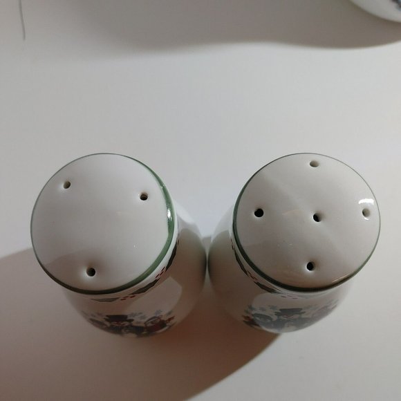 GEI Snowman Sugar And Coffee Creamer Set With Salt And Pepper Shaker. 4 PC set - Picture 7 of 7